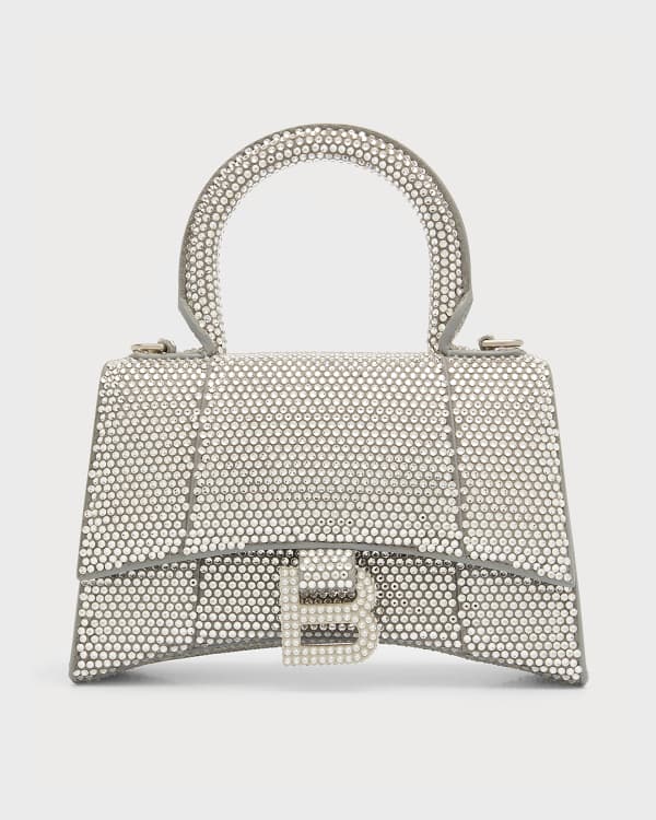 Women's Hourglass Metal Xs Handbag in Silver