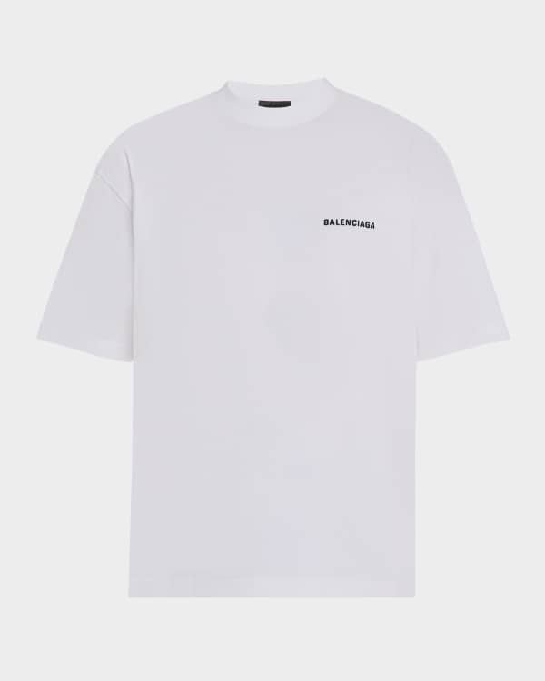 Balenciaga Men's Political Campaign Logo T-Shirt | Neiman Marcus