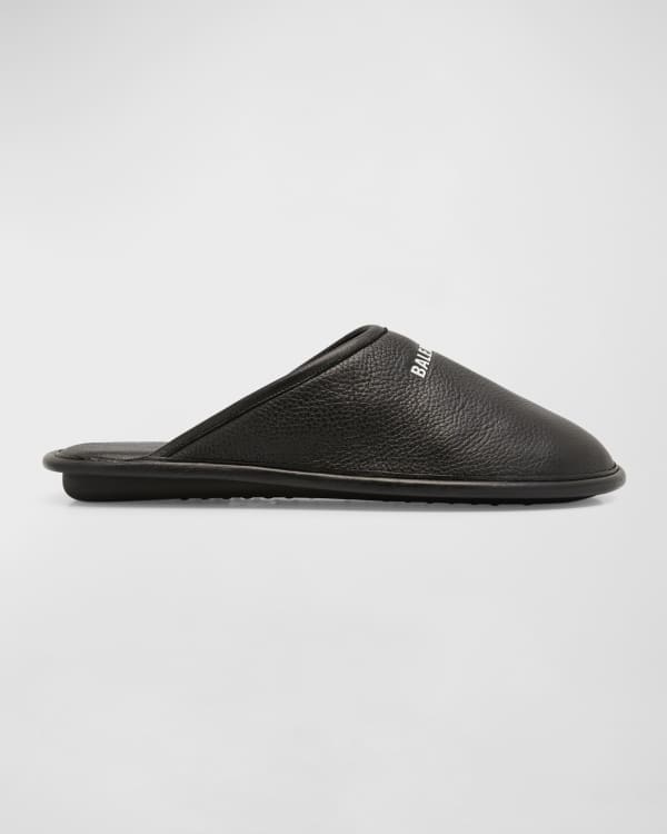 Off White Men s Leather Sponge Sole Clog Slides Neiman Marcus