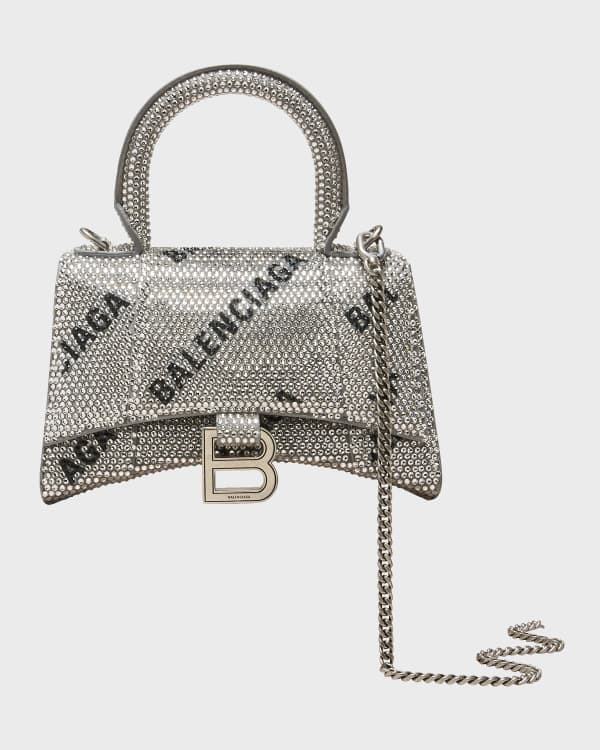 Balenciaga Hourglass Small Handbag Crocodile Embossed – LushElle