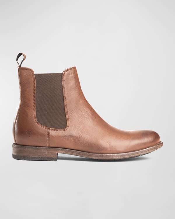 Frye Men's Dylan Grained Leather Chelsea Boots | Neiman Marcus