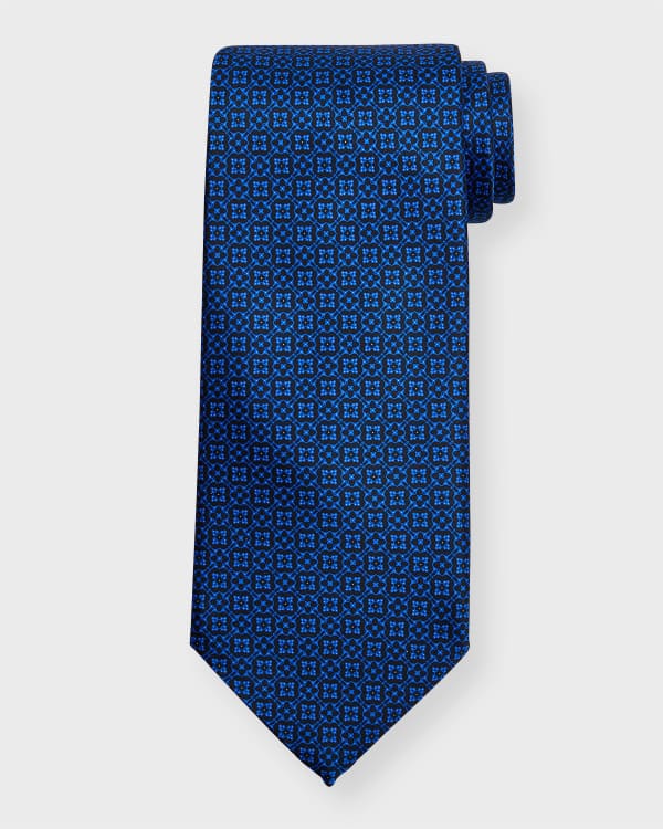 Eton Men's Herringbone Silk Wedding Tie | Neiman Marcus