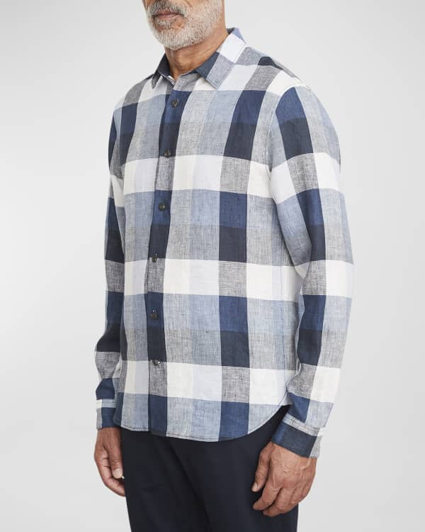Vince Men's Calabasas Plaid Sport Shirt Neiman Marcus