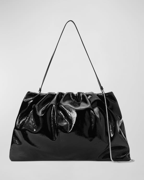 Staud Ollie Zip Leather Shoulder Bag | Neiman Marcus