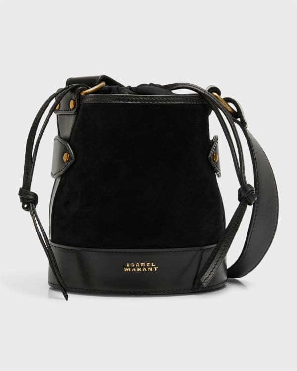 Loewe Gate Pocket leather crossbody bucket bag - THE PURSE AFFAIR