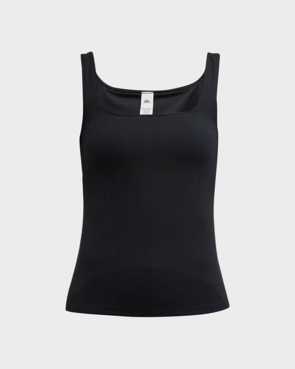 Alo Yoga Aspire Rib Racerback Tank. L / Lipstick