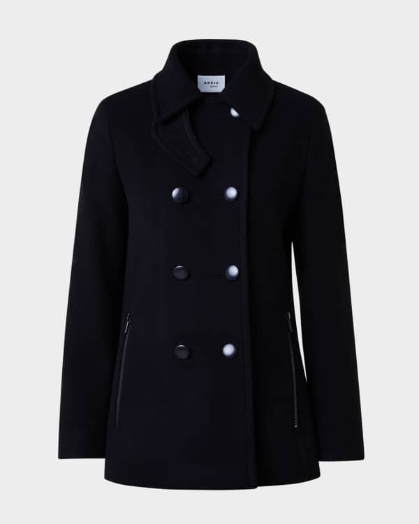 Max Mara Gitano 3/4-Sleeve Oversized Wool Coat | Neiman Marcus