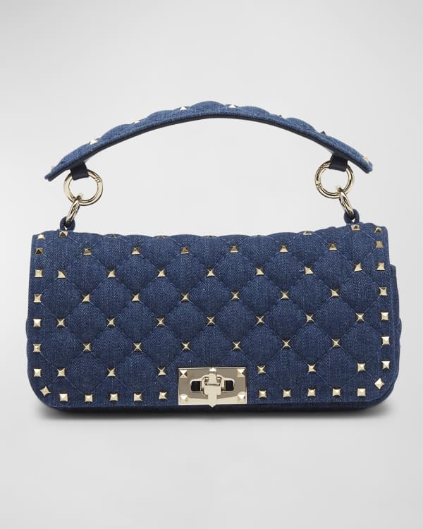 Valentino Garavani Locò Small Sequinned-leather Shoulder Bag