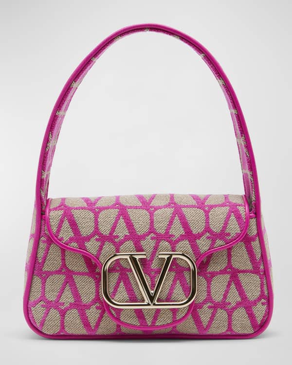 Valentino Garavani Atelier Rose Edition Leather Small Bag | Neiman Marcus