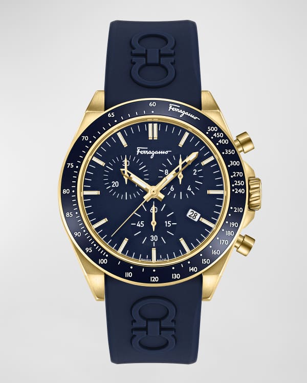 Hugo Boss Men s 44mm Pioneer Chronograph Leather Watch Black