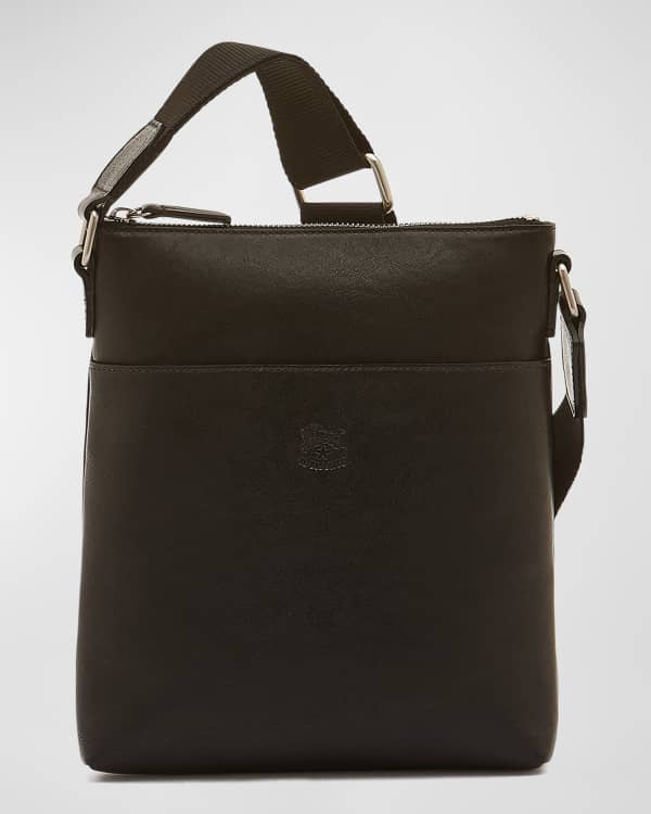 Il Bisonte Unisex Leather Messenger Bag Neiman Marcus