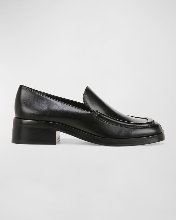 Schutz Rhino Leather Slip-On Loafers | Neiman Marcus