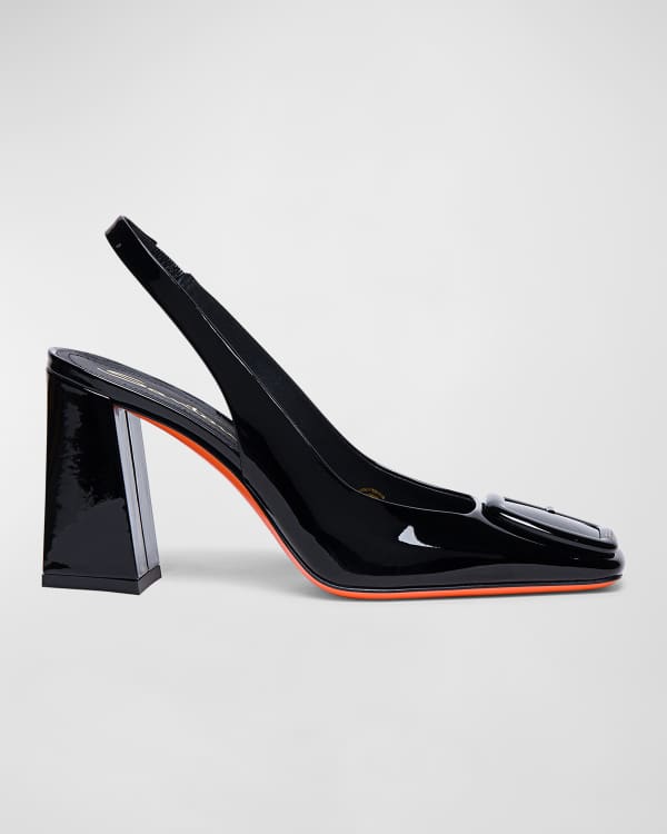 Santoni Freight 40mm Kitten Heel Pumps Neiman Marcus
