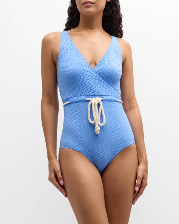 Toteme V-Neck Wrap One-Piece Swimsuit