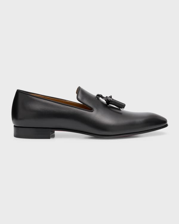 Versace Men's Medusa Head Leather Loafers | Neiman Marcus