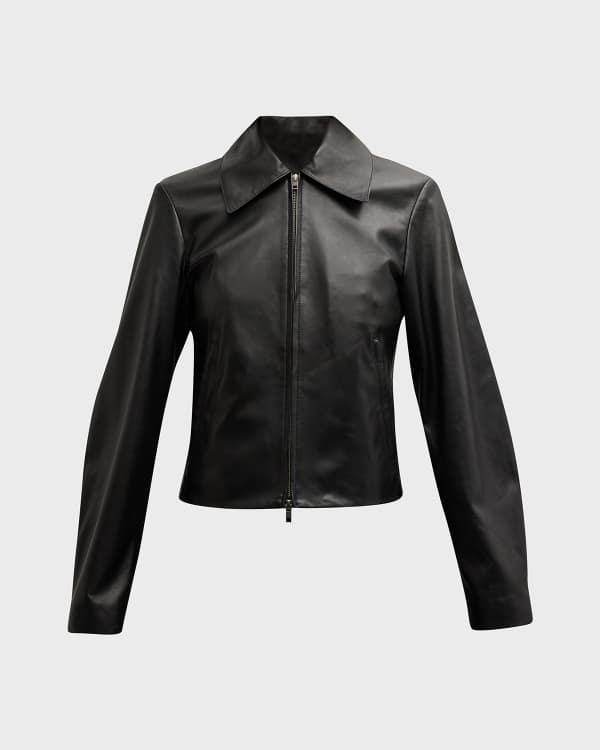 Vince scuba clearance leather jacket