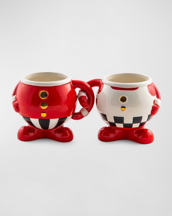 MacKenzie-Childs Nostalgia Snowman Salt And Pepper Set | Neiman Marcus