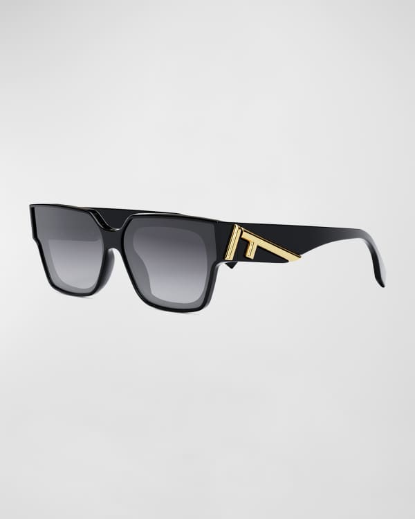 Fendi Square FF Pattern Acetate Sunglasses Neiman Marcus
