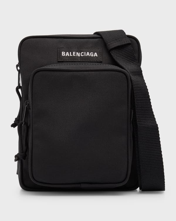 Balenciaga Men s Explorer Leather Pouch Strap Bag Neiman Marcus