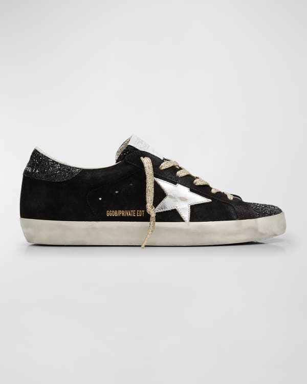 Golden Goose Superstar Pearly Glitter Low-Top Sneakers | Neiman Marcus