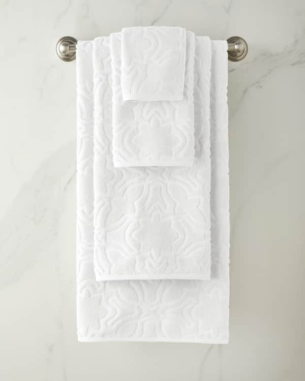Dena Home Jacquard Bath Towel with Tassels Neiman Marcus