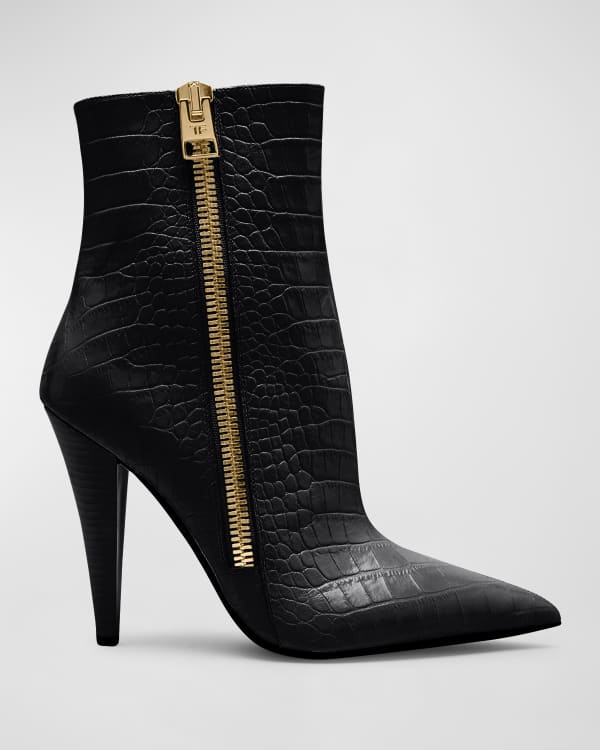 Tom ford outlet zipper booties