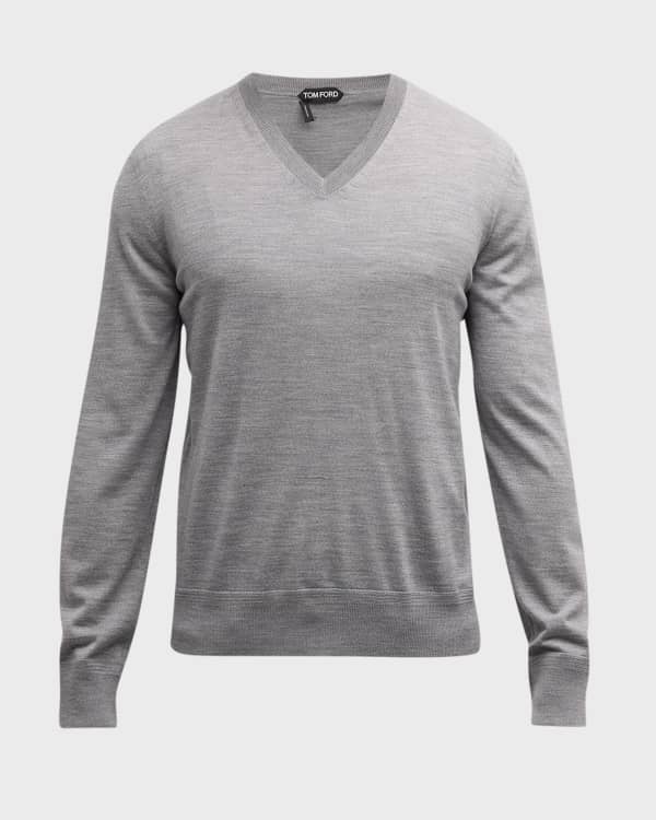 Mens silk store mock neck sweater
