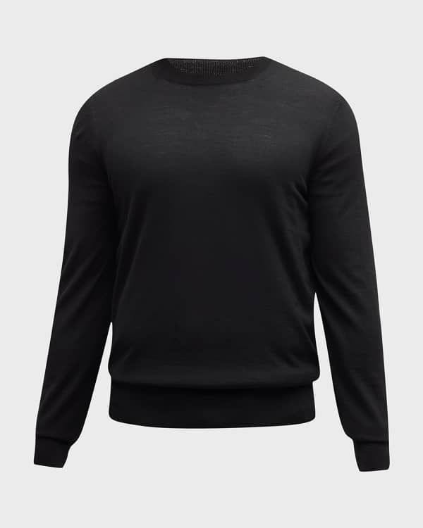 Dries Van Noten Men's Morgan Silk-Blend Knit Sweater | Neiman Marcus