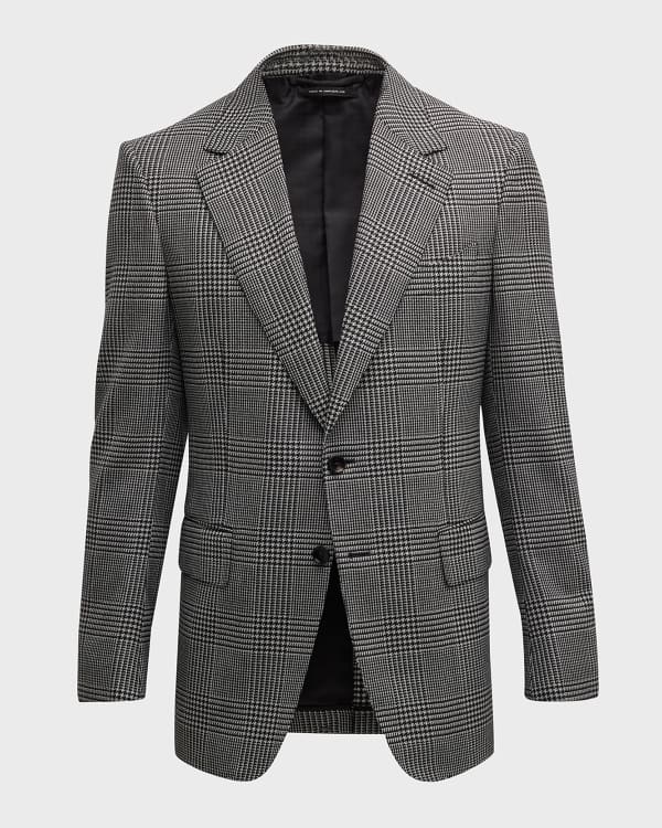 TOM FORD Men's Croc-Printed Leather Blazer | Neiman Marcus