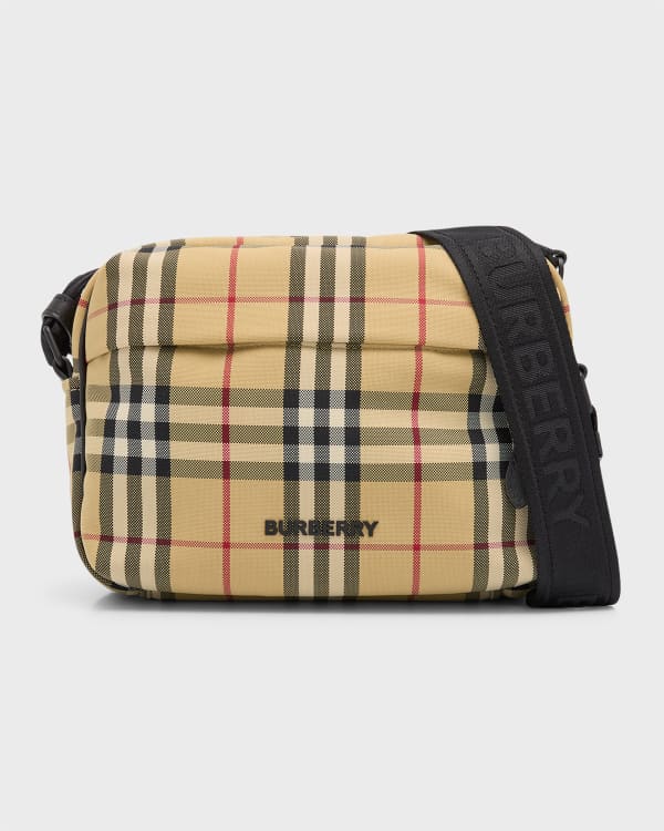 Burberry Paddy Check-print Shell Cross-body Bag in Brown for Men