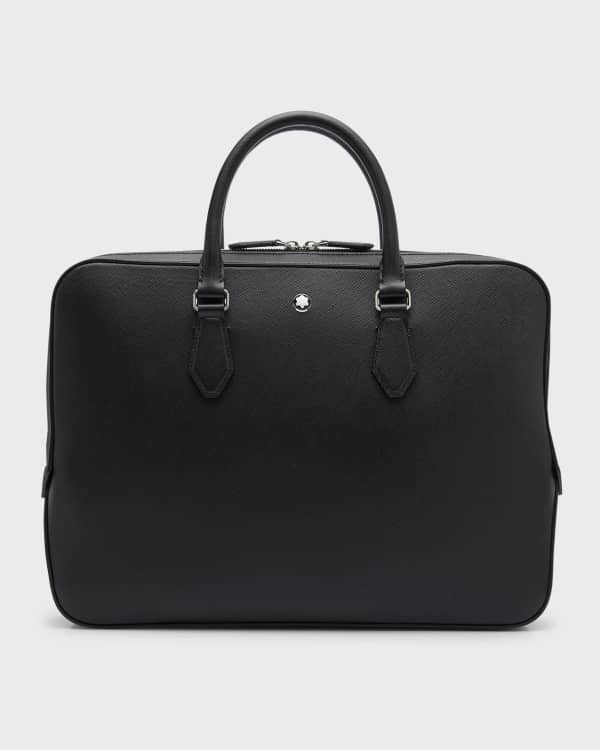 Montblanc Men's Meisterstück Document Case Leather Briefcase Bag