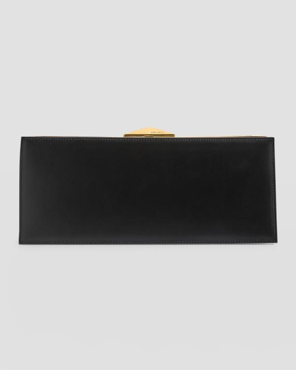 Paloma Medium Reversed Calf Leather Clutch - Bronzo/Gold main image 1