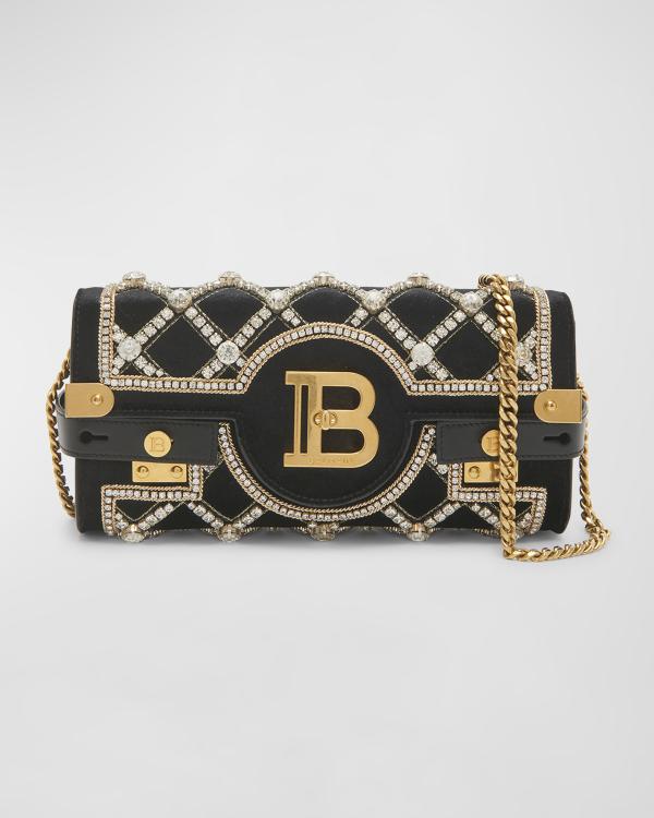 Balmain 1945 Mini Monogram Chain Shoulder Bag | Neiman Marcus