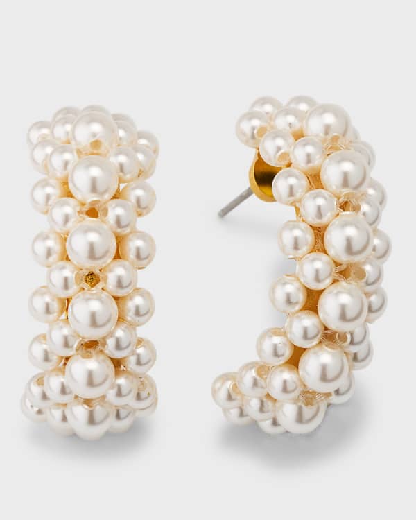 Neiman marcus top pearl earrings