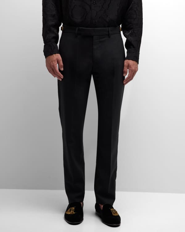 Versace Men's Eco Flared Suit Trousers