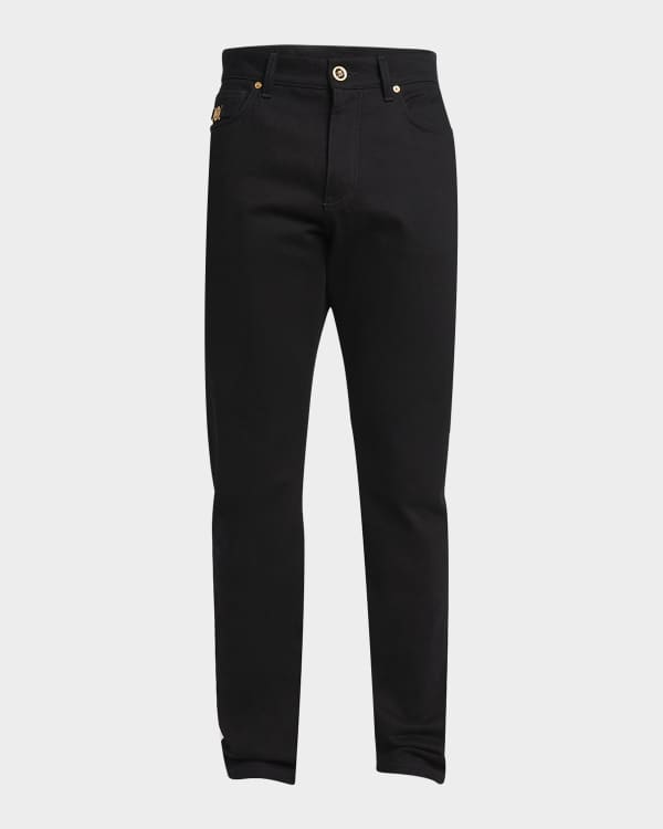 Versace Men s Medusa Rinsed Denim Jeans Neiman Marcus