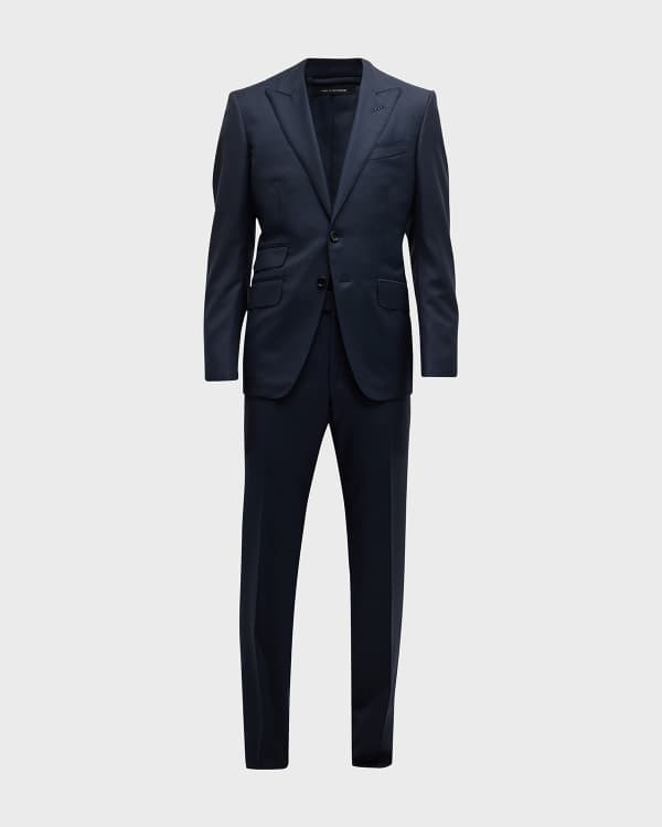 TOM FORD Men's Cooper Solid Hopsack Suit | Neiman Marcus