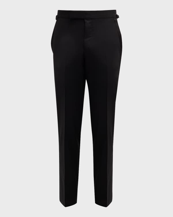 Saint Laurent Men's Velvet Tuxedo Pants | Neiman Marcus