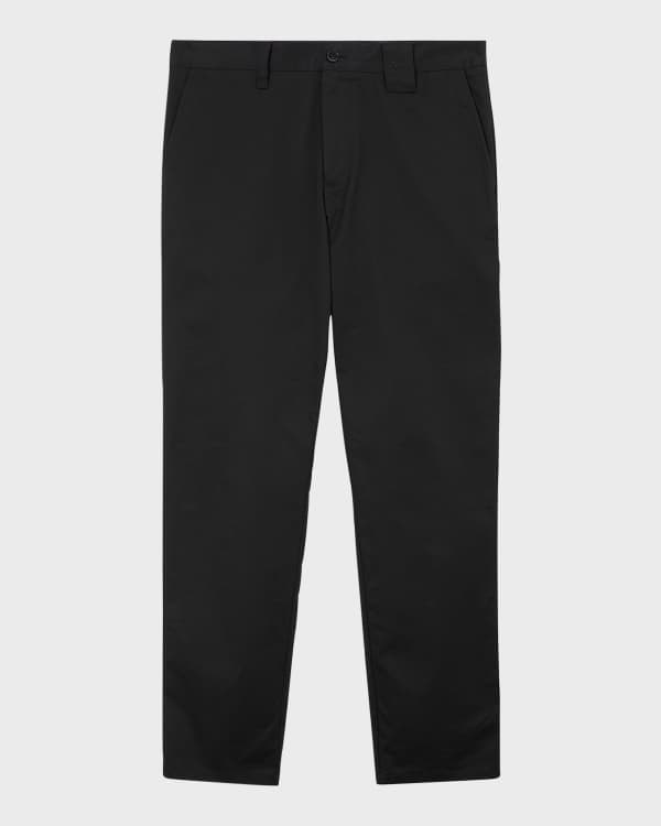 Kiton Men's Stretch Cotton Trousers Black