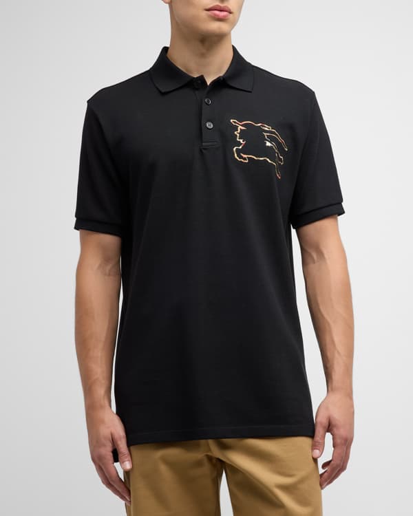 Burberry Men's Eddie Pique Polo Shirt, Navy