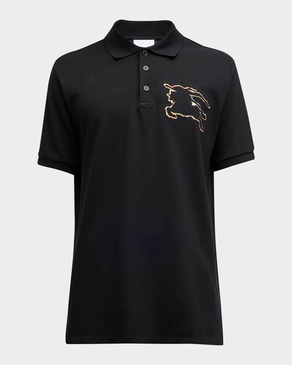 Burberry Men's Eddie Pique Polo Shirt, Navy