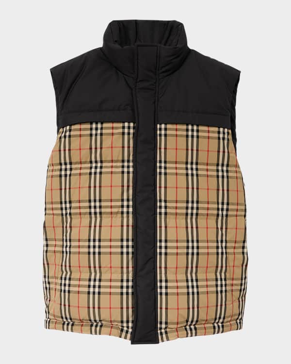 Burberry men's quilted vest outlet