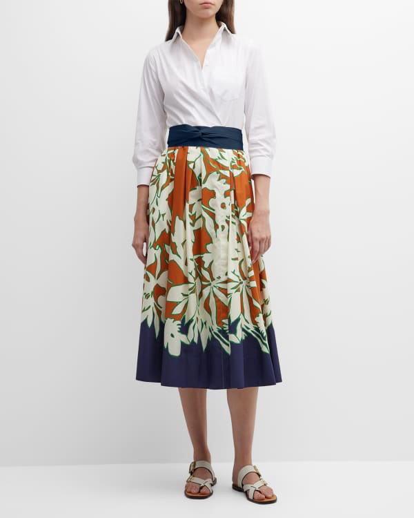 Marella DANAE Blue Printed Dress 2332213732 002