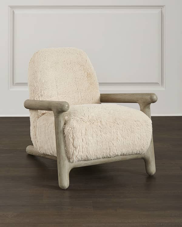 Axel fur shop accent chair
