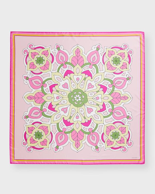 Carré Vintage Pierre Eiman Italy 34x34 Pouces - Imprimé Rayures Et Nœuds Marins, Multicolore, Occasion