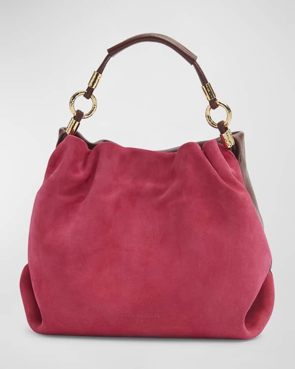 Hereu Bombon Leather Crossbody Bag in Pink