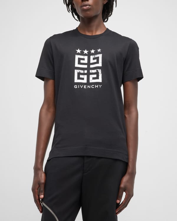 Givenchy Men's Classic-Fit Bonded Logo T-Shirt | Neiman Marcus