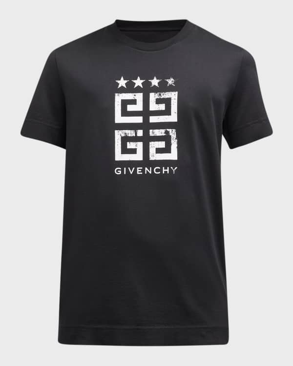 Givenchy Men's Classic-Fit Bonded Logo T-Shirt | Neiman Marcus