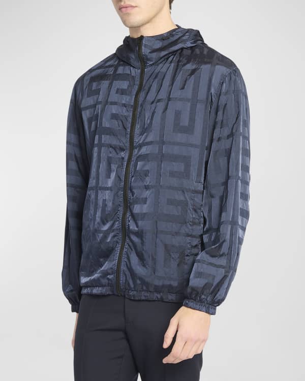 Fendi Ff Monogram Reversible Windbreaker Jacket in Blue for Men