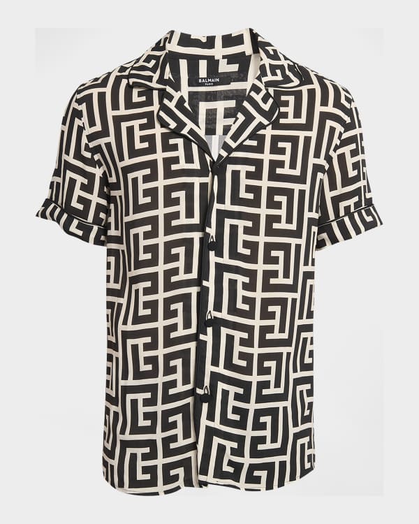 Balmain Monogram Print T-shirt for Men